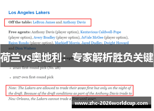 荷兰vs奥地利：专家解析胜负关键